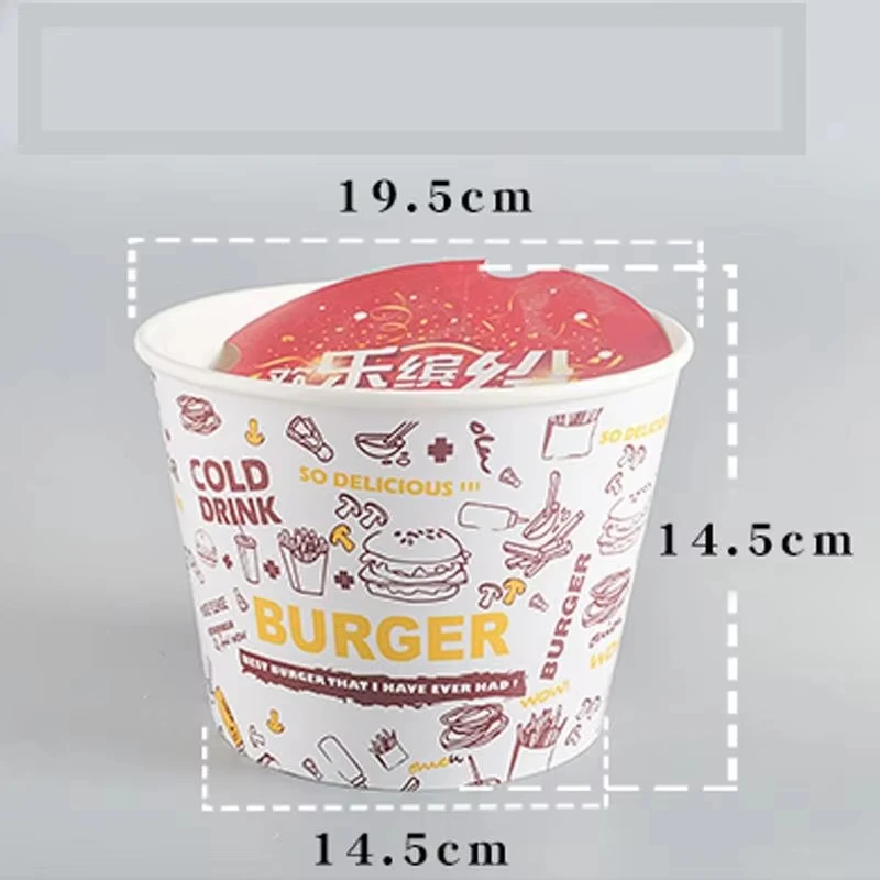 Wholesale Disposable Take Away Food Boxes Fried Chicken Nuggets French Fries Carton Paper Food Packaging Box
