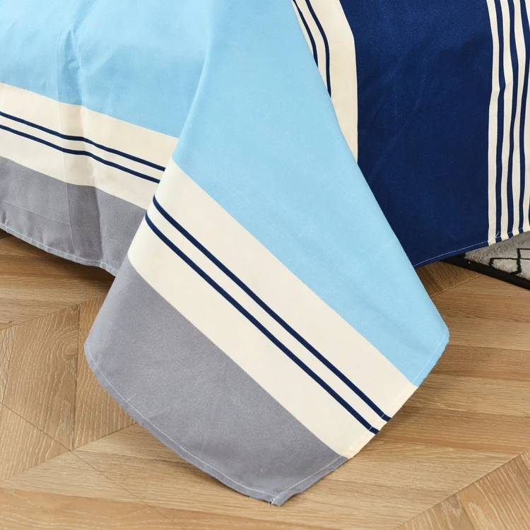 100 polyester cheap bedsheet set wholesale 3 in 1 bed flat sheet