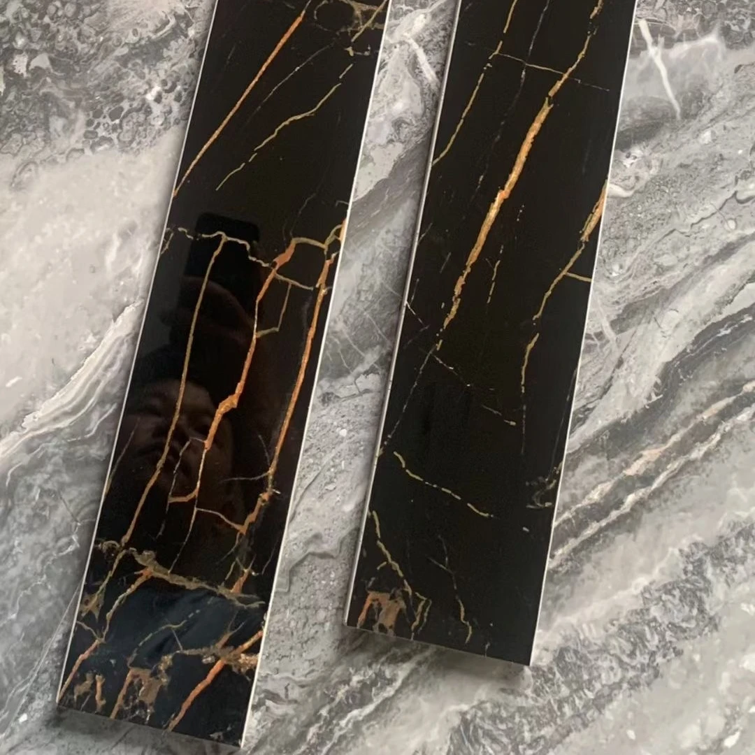 80*11 golden line skirting porcelain tile straight line accessory borders  for building material