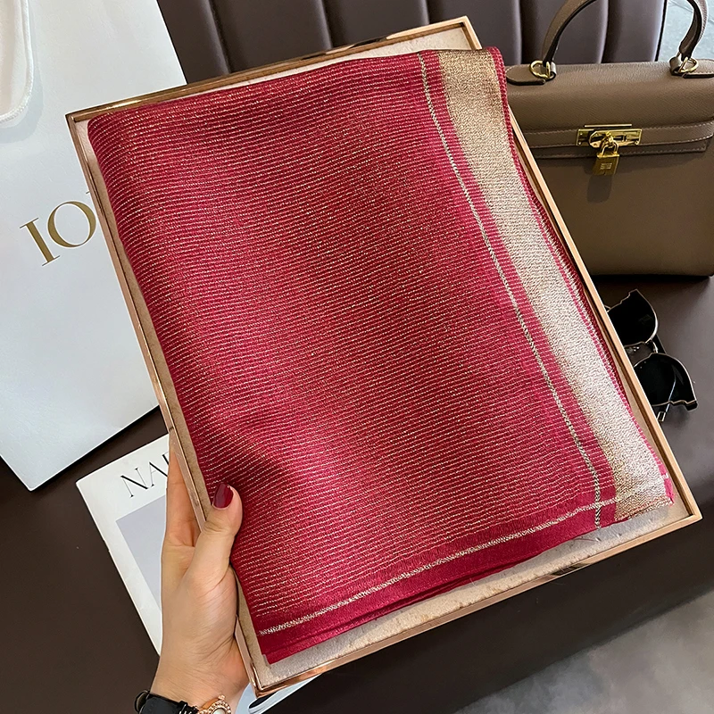 Modest Comfortable Felling autumn Silk cut scarf Trend Stewardess 80*190cm perfect women