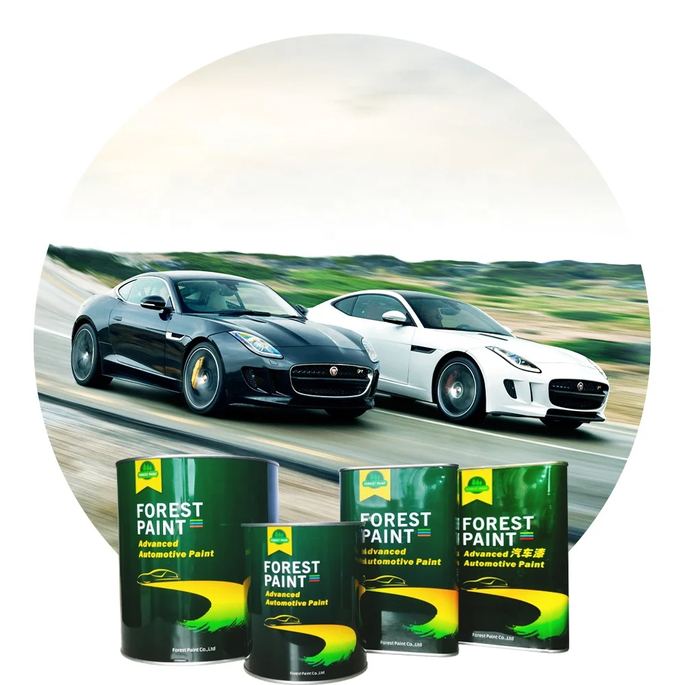 High Gloss Acrylic Solid Metallic Pearl Colours 2k basecoat Automotive Paint Liquid Car Coating for Used Auto Body Repair