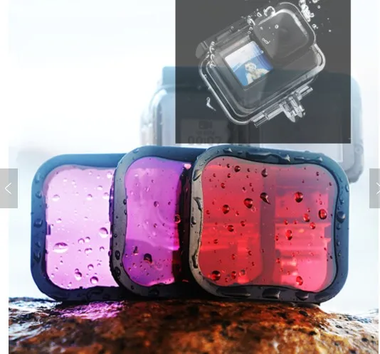 Hot Selling 3-pack Filter Lenses Underwater Dive Filter For GoPro Hero 9 Camera Accessories