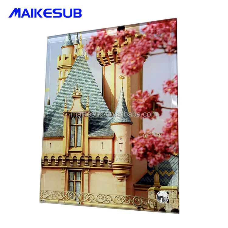 Оптовая продажа фоторамка из закаленного стекла печать на стекле машина 3d Сублимационное стекло кубик
