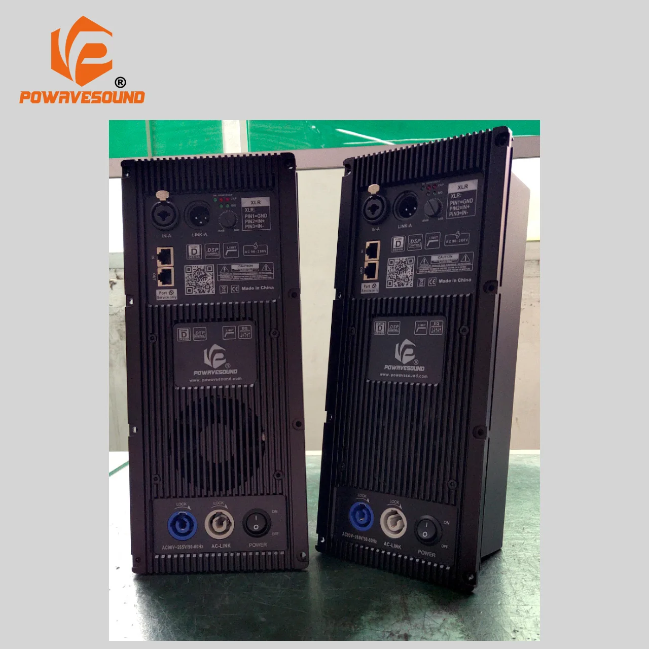 Amplifier module for active line array speaker DSP inside digital crossover and PC software control 1CH 2CH and 3CH for optional
