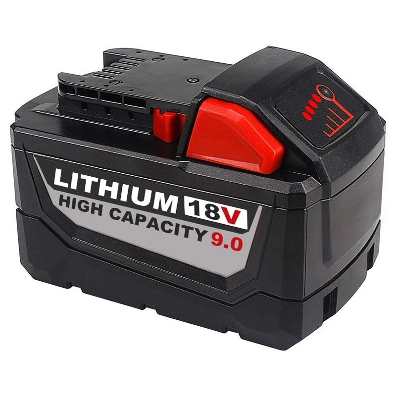 9.0ah 18v M18 Battery Replacement For Milwaukee 48-11-1852 Lithium Xc Power Tools M18b 48-11-1850 48-11-1820 48-11-1828 48-11-10