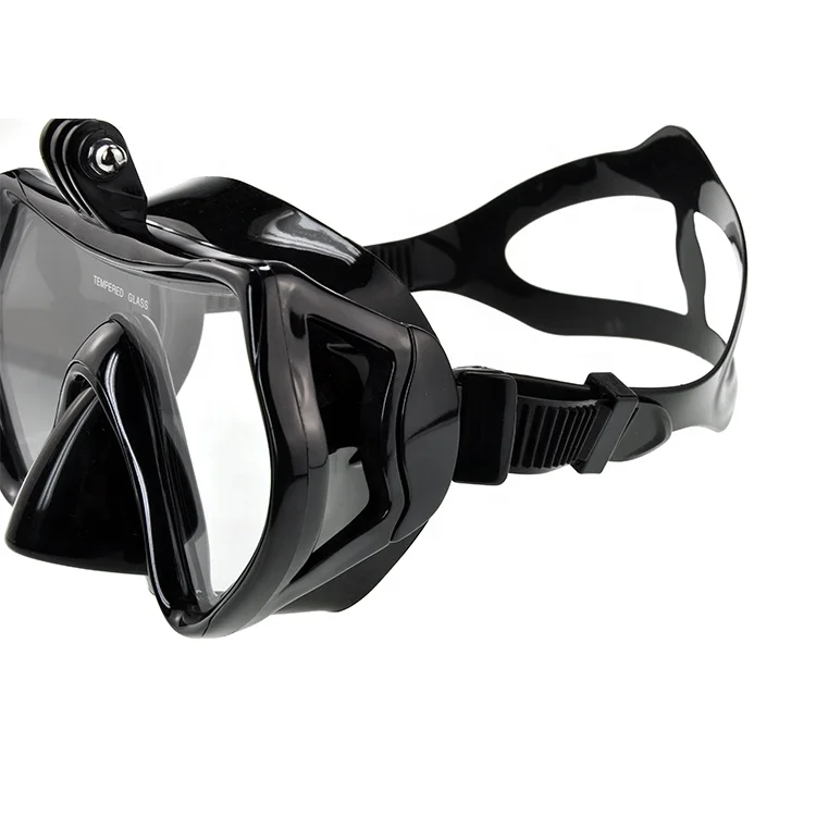 Factory supply motion camera mount free diving big nose scuba mask