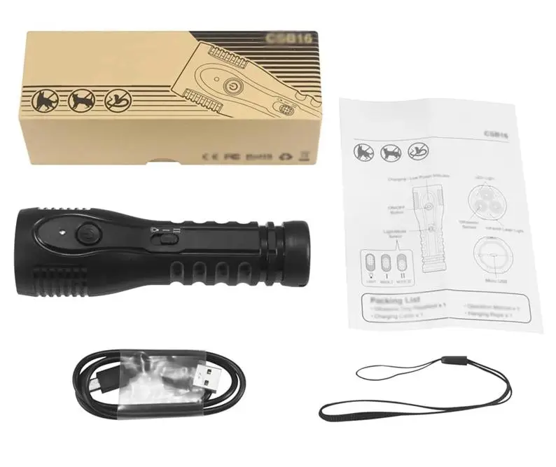 
100%safe for Human and Dogs Dog Repeller High Power Electric Shock Self Defence Dog Repeller 