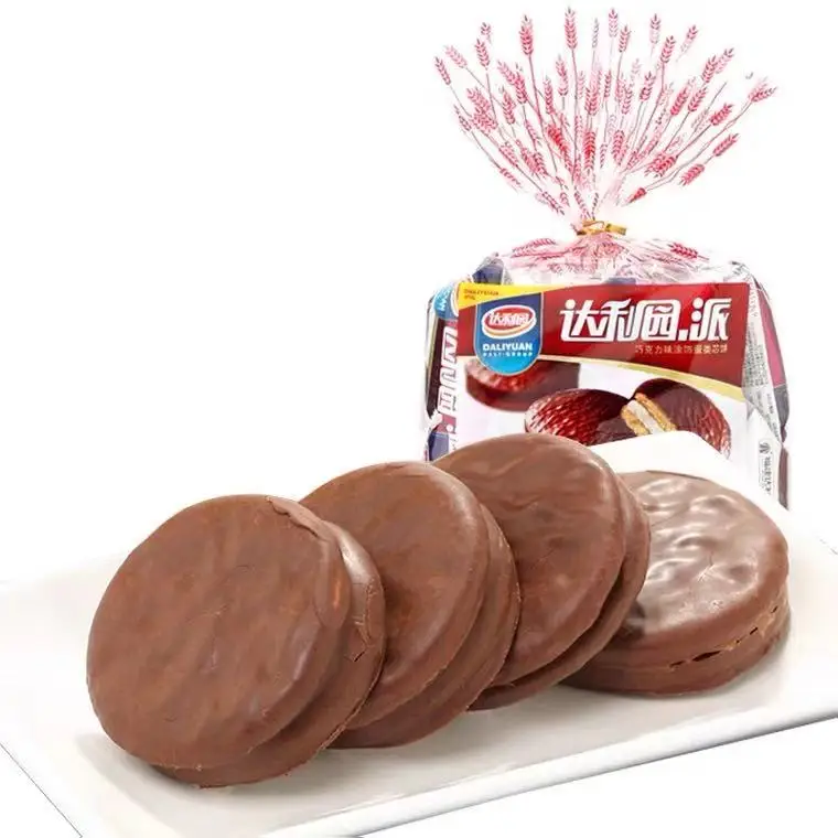 
Daliyuan chocolate pie biscuit cake breakfast tea nutrition health substitute cocoa butter ready-to-eat snack food 