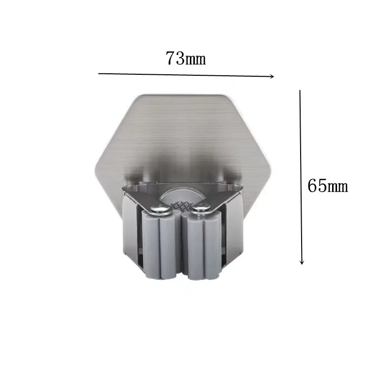 Hot selling household kitchen General Storage wall mount 304 stainless steel Tool Rack mop broom holders for bathroom