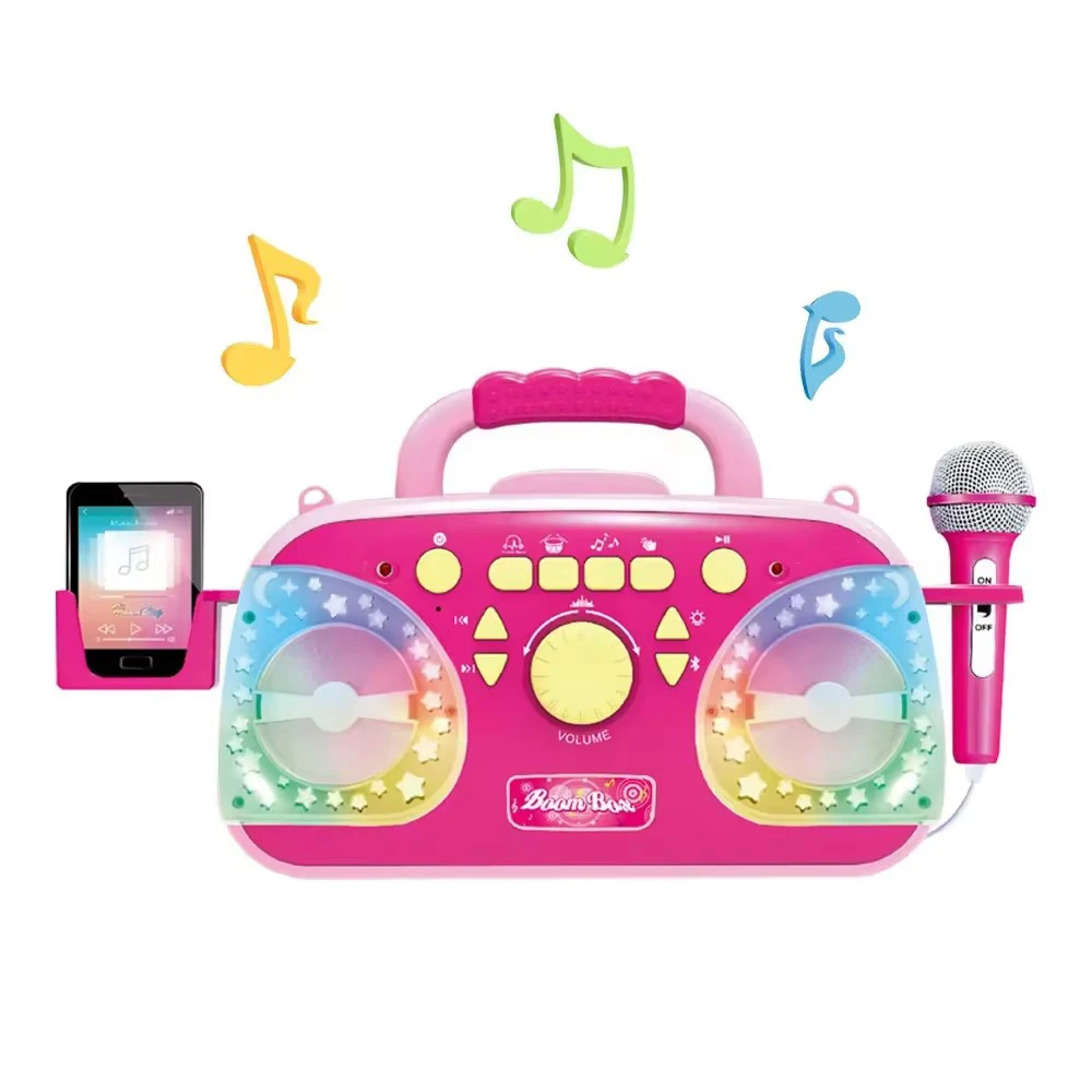 2024 Karaoke set kids musical instrument toy home ktv microphone speaker rechargeable singing machine karaoke children