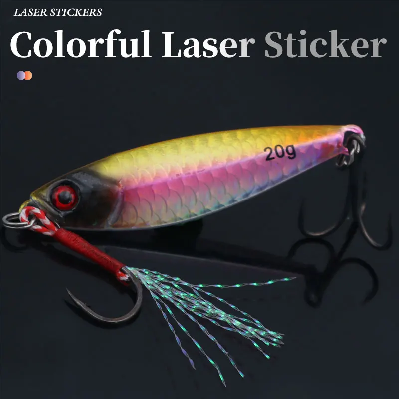 Factory Direct 10/15/20g Cast Jig Laser Coating Colorful Hooks Saltwater Fishing Lure Marlin Bream Float Fishing Lead Bait Boat