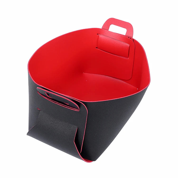 
Wholesale Yiwu factory OEM/ODM Waterproof Leather 25*14*15cm square PU storage box For Sale 