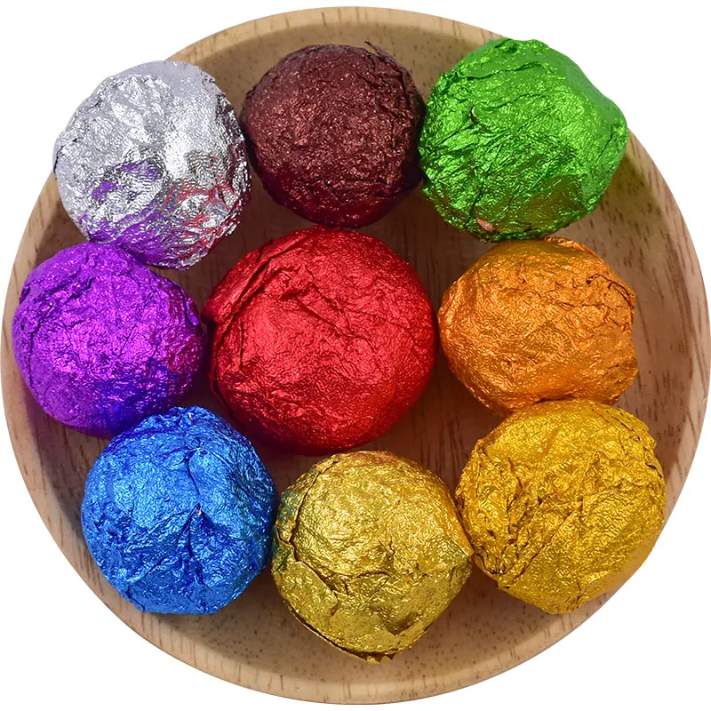 Food grade wrapping paper metal chocolate foil paper custom