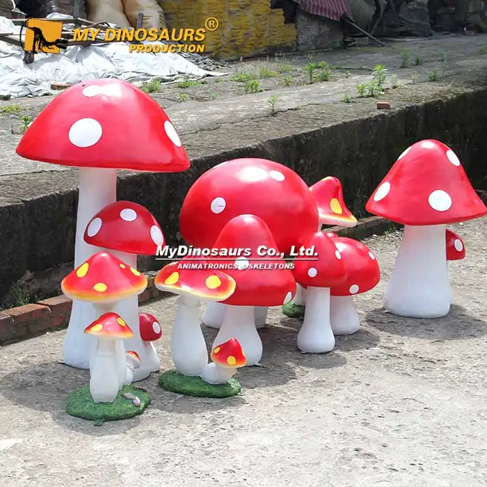 My Dino Water Park Large Decorative Fiberglass Mushroom Sculptures