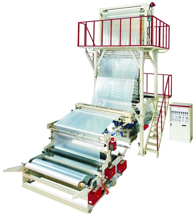 
high speed rotary die double winder biodegradable film blowing machine 