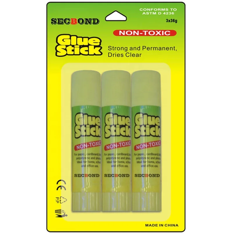stationery glue 8g 3pcs Pack PVA Solid Glue Sticks