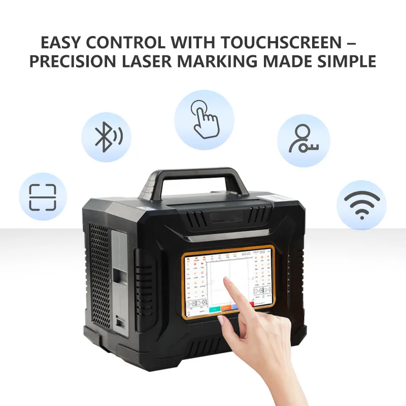 CNC LY With Big Promotion 50W 60W 80W  Portable Desktop Laser Marking Machine for Metal Maquina Laser Fibra Impresora Grabadora