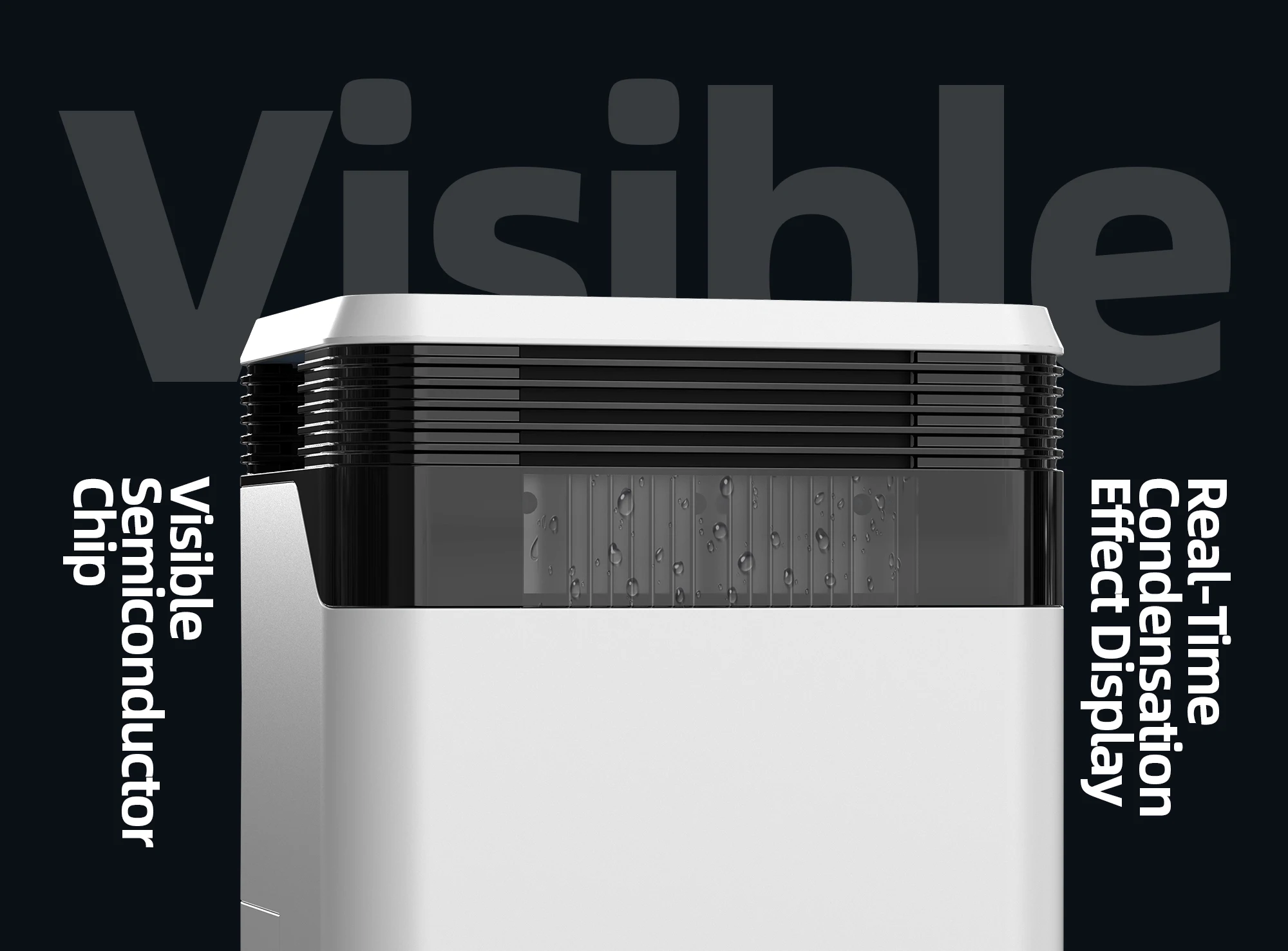 Source Factory Dehumidifier Suppliers 1000ml/Day Electronic Screen Air Drying Peltier Low Noise Home Dehumidifiers For Sale