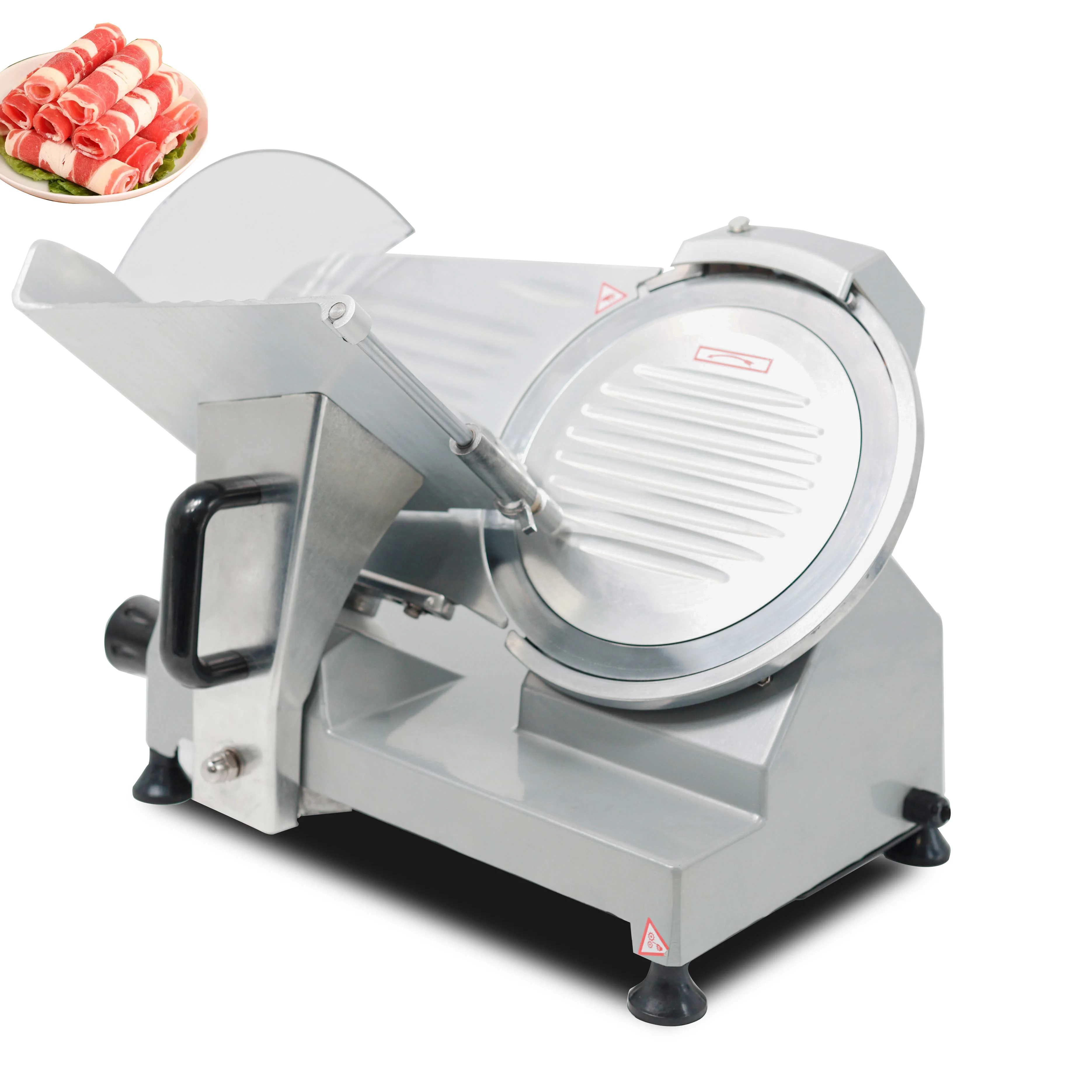 High Quality Hotel Restaurant Kitchen Catering Equipment Domestic Semi-automatic 250mm 10 inch Meat Slicer