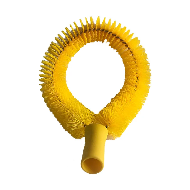 Wholesale Custom Food Grade Curved Twisted Stainless Steel Wire Drain Cleaning Pipe Exterior Brush