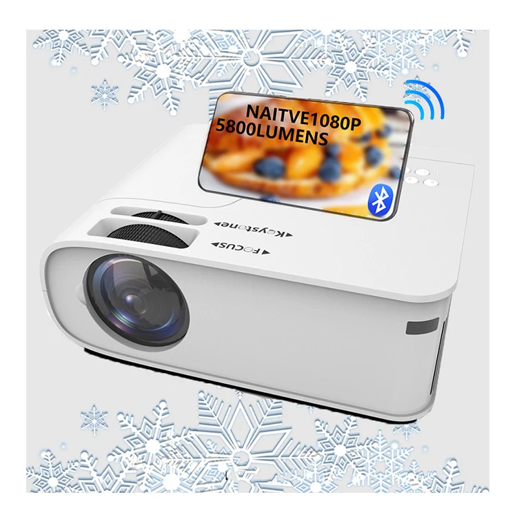 2022 P86 ЖК-дисплей 4 ce & рох 5800 люмен с 5G Wi-Fi домашнего видео кино 1080P проектор Android 10 дополнительные проекторы