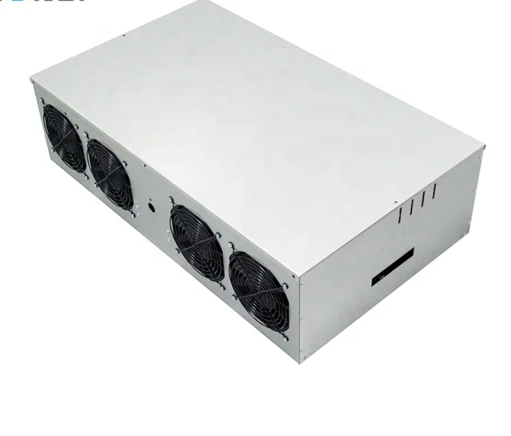 Материнская плата 8 gpu для майнинга с охлаждающим вентилятором и источником питания