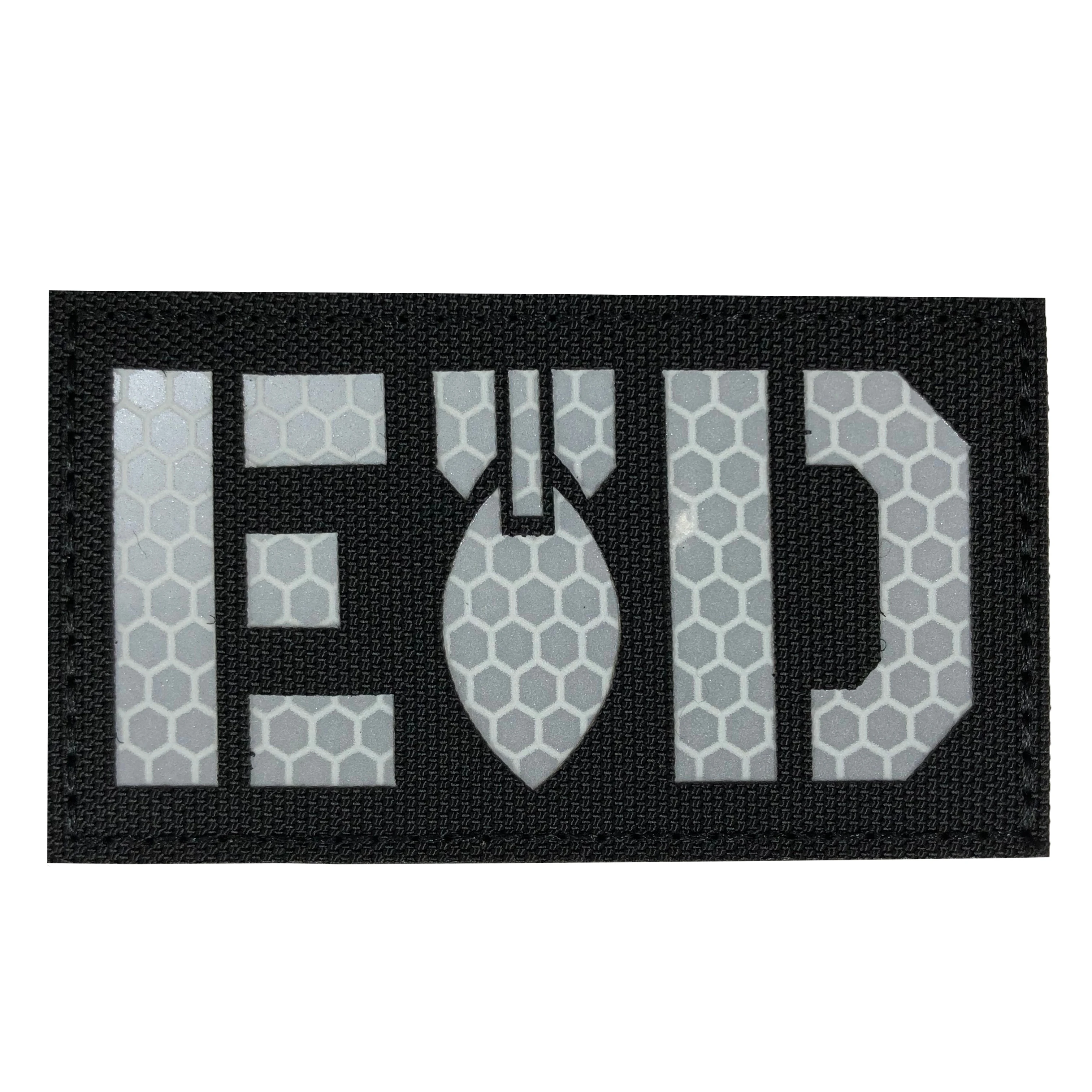 Hot Sale Laser Cutting Custom Patch Laser Cut Medic Black and White Infrared Reflective Patches