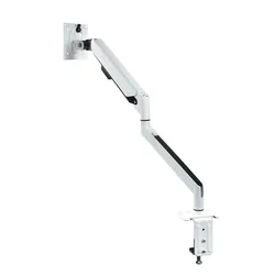Dental Single White color Arm Monitor Mount Medical Gas Spring Monitor and Laptop arm Desk Mount