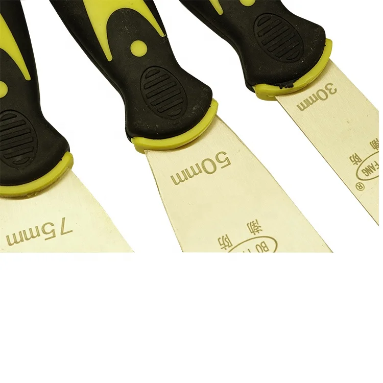 
Brass Scraper Safety Copper Alloy Non Sparking Putty Knife With Fiber Glass Handle 