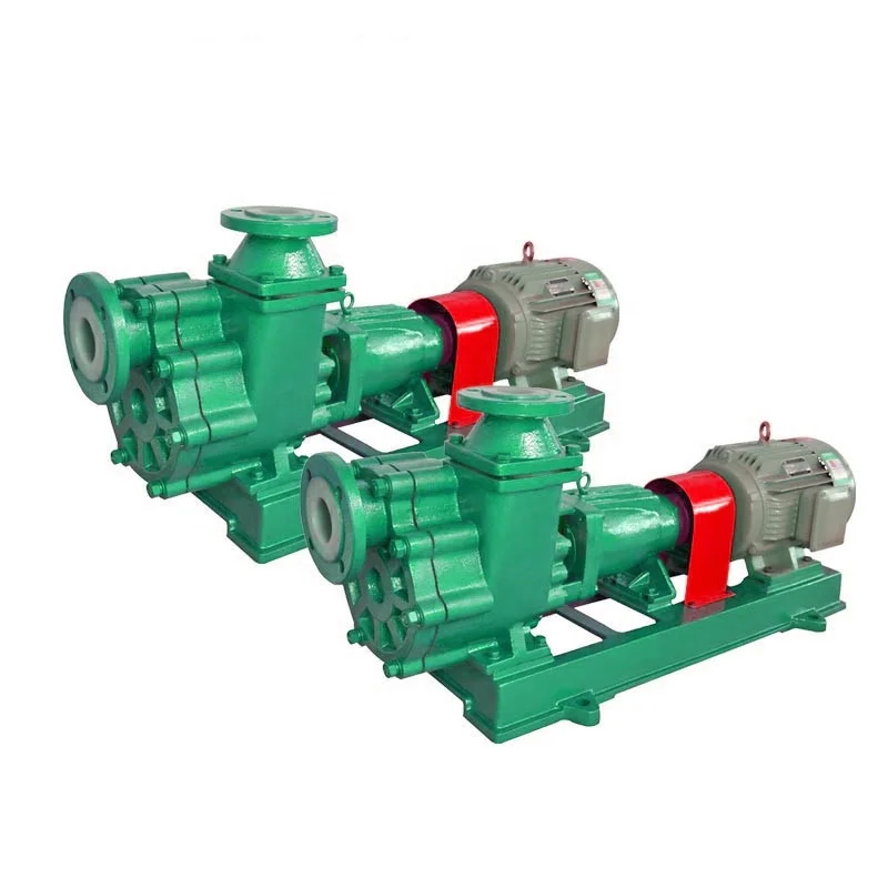80FZB-30 self-priming centrifugal fluorine plastic FEP/PFA lined pump widely used in acid and alkali chemical industry