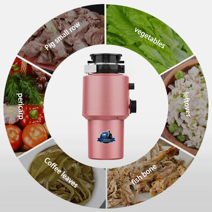 
YZORA factory direct sale customized kitchen sink food waste disposal machine garbage waste processor with air switch 