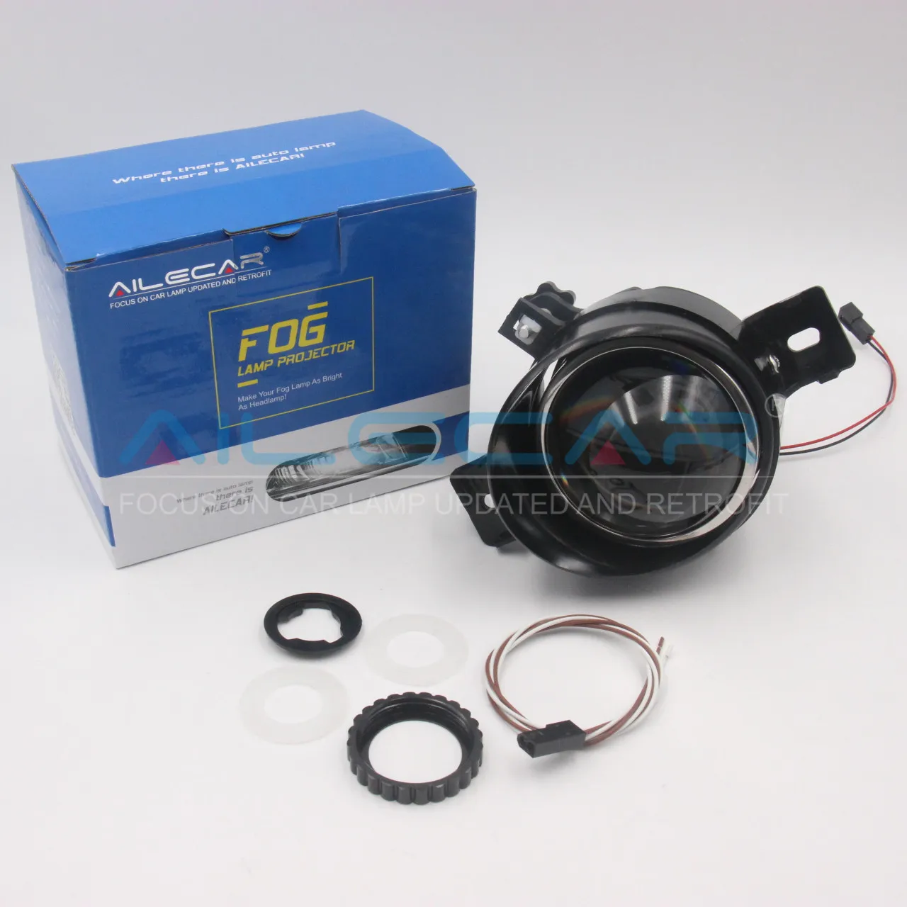 Adjustable H11 Fog Lights Lens Bixenon Lamp Projector HID Full Metal Lenses Car Auto D2H Bulbs Retrofit For Nissan