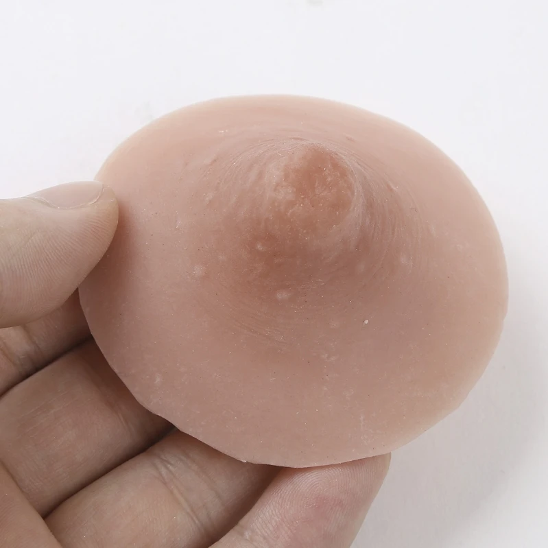 
1 Pair Self Suction Reusable Washable Silicone Nipples for Breast Form Crossdresser Cosplay 