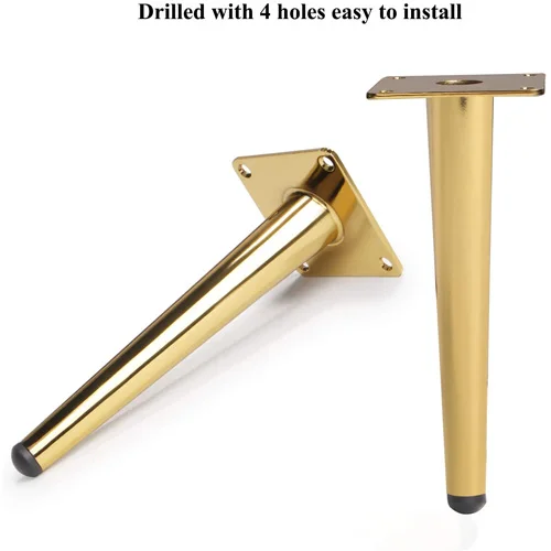 8 Inch Gold Cabinet Cupboard Legs Metal Sofa Table Feet High obligue Golden Chair Legs