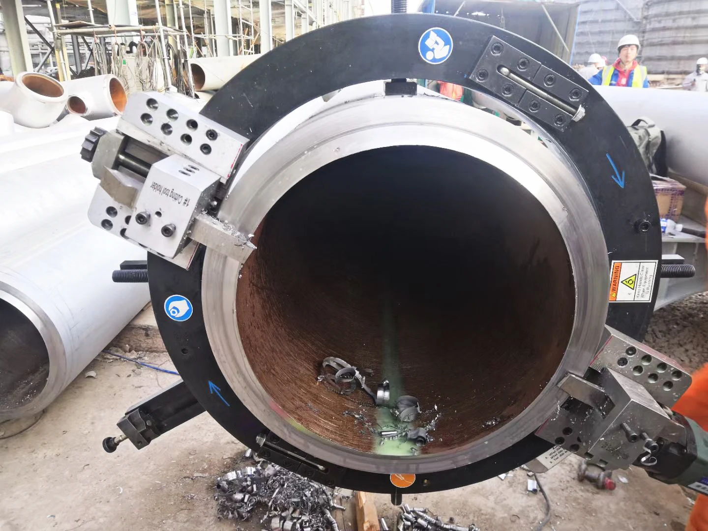 outside pipe cold beveling machine and with angle cutter OCP-275