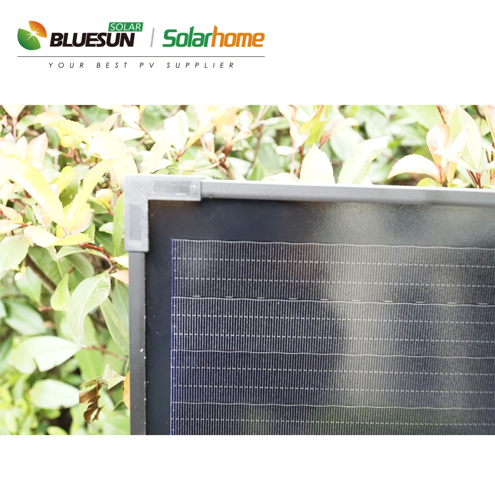  BLUESUN солнечные кровельные черепицы пластины черный PV Solar 110 Вт 80 новая перекрывающаяся солнечная панель 100 для сборного