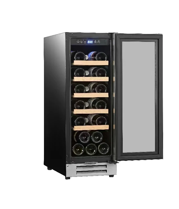 Glass Window Wine Cooling Illuminated wine cooler SRW-18S  electric refrigerator cooler for hotel