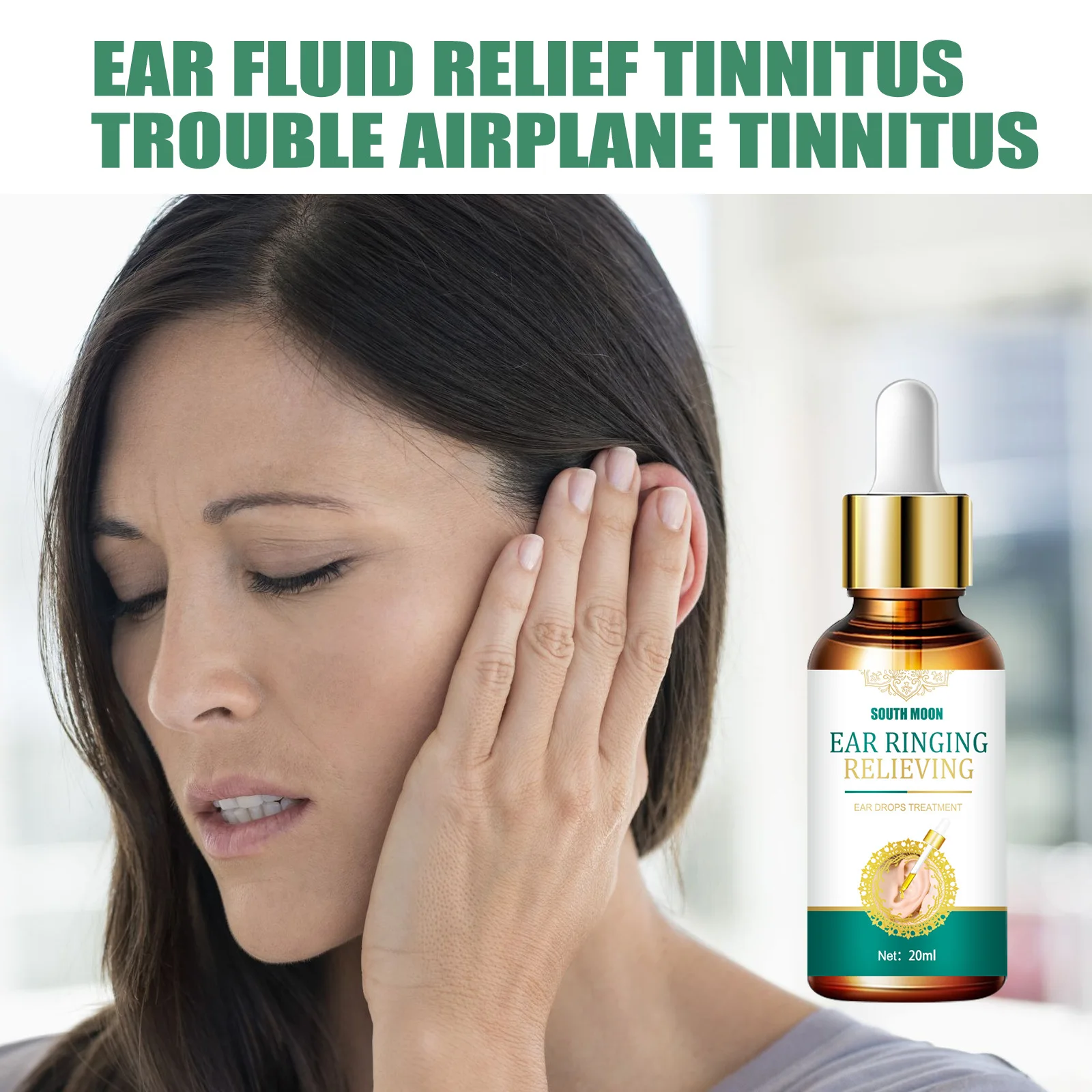 South Moon Custom Logo Organic Ear Ringing Relief Drop Treatment