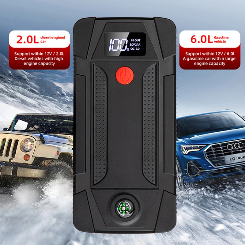 Factory 12V multi purpose Purpose Bettery Charge and jumpstarter Jump Starter  21000Mah Power Jump Starter