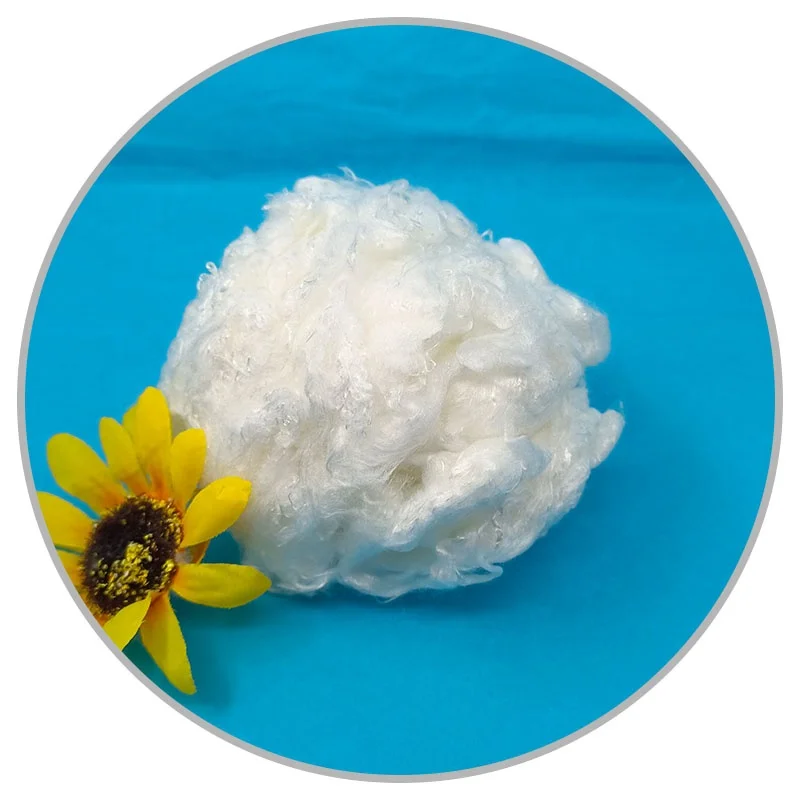 Антибактериальное волокно 3d 38 мм, бамбуковое волокно для нетканого полотна