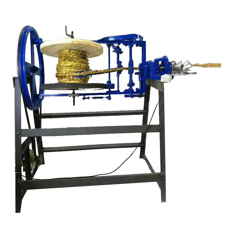 High quality rice straw rope weaving machine hay band pinning straw rope winding machine