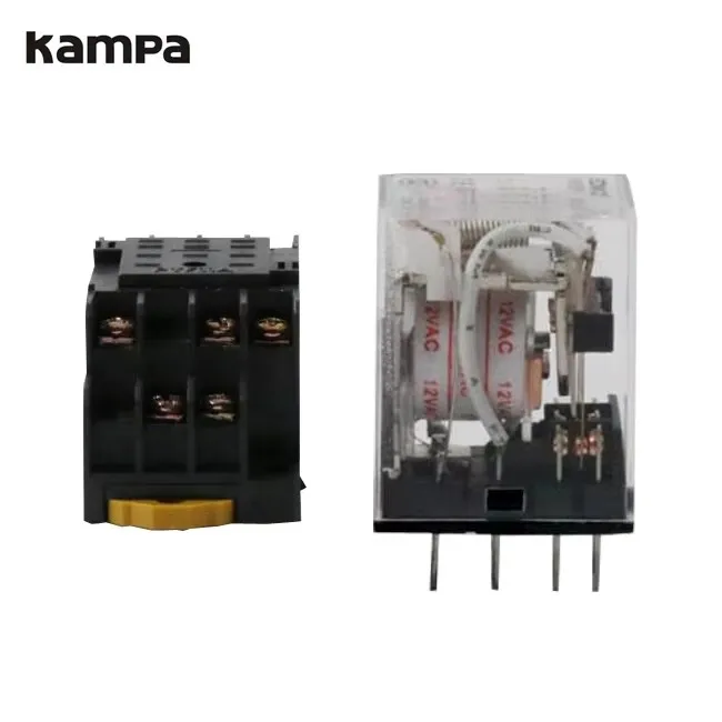 12VDC MY3NJ HH53P Electromagnetic Relay 3NO3NC Contacts General Purpose 11-Pin LED Indicator Base Included