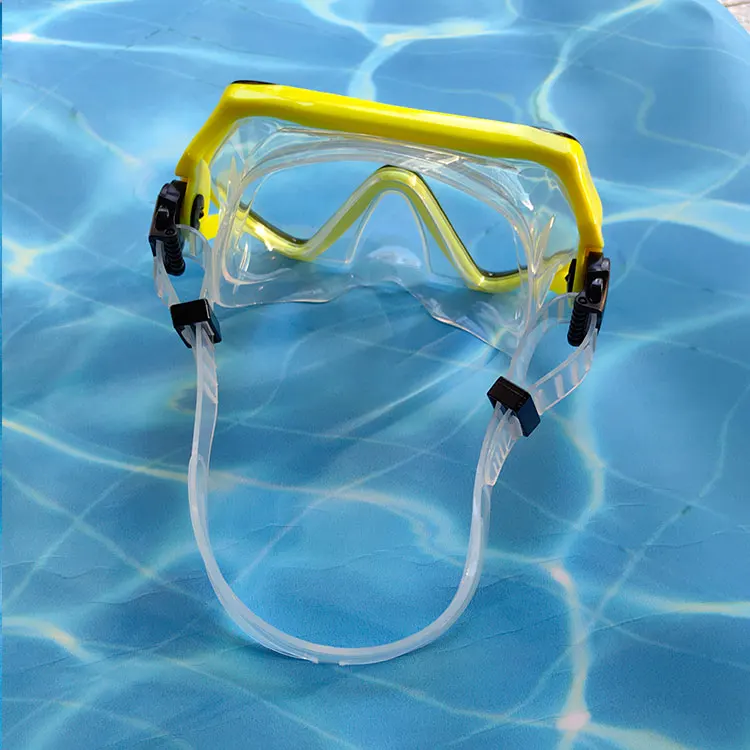 High Selling Adult Soft Silicone Diving Mask Waterproof Automatic Adjustment Underwater Swimming Snorkel Mask PC Freediving