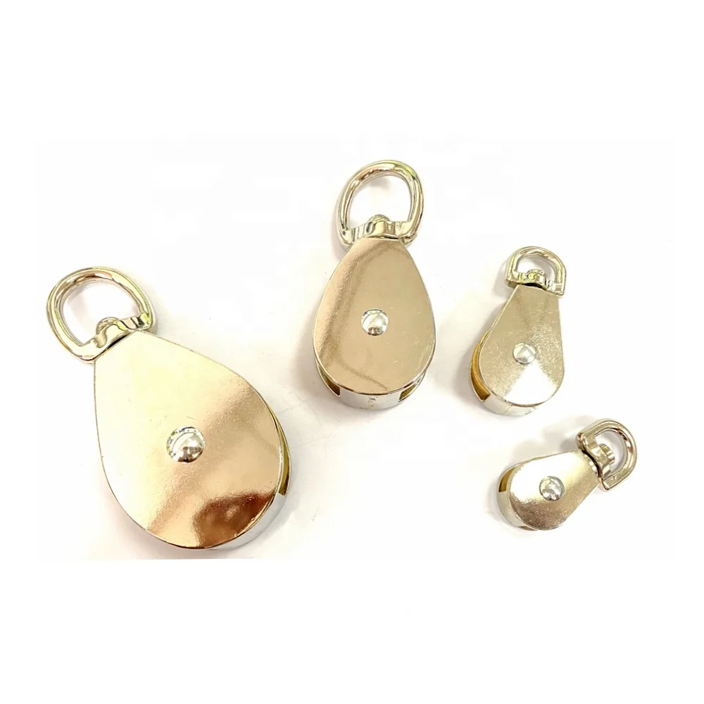 Custom CNC Steel Adjustable Sheave Pulley Single Wheel Eye Swivel Lifting Rope Pulley Block