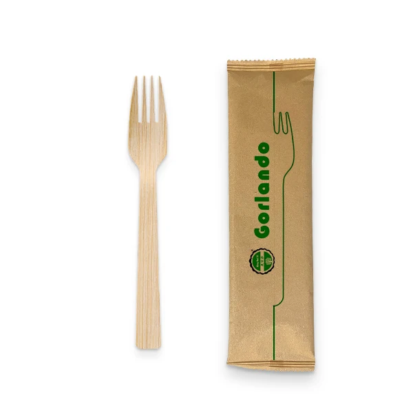 Disposable tableware wholesale bamboo utensil set spoon fork and knife