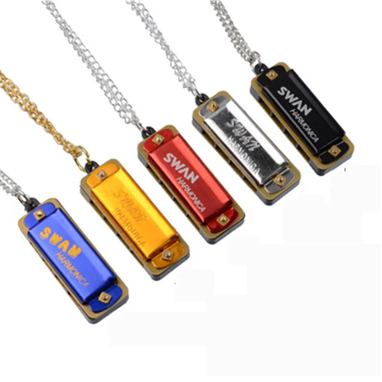 
Jdr Cheap Price Promotional Keychain 4 Hole 8 Tone Mini Mouth Organ Harmonica For Kids 