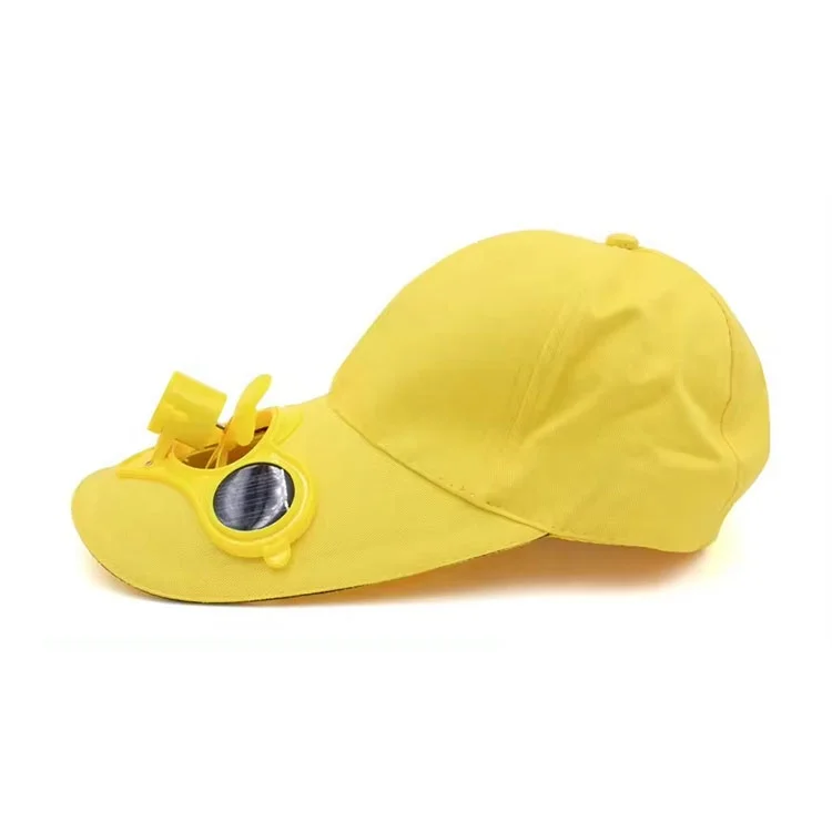 Peaked Cap Hat Summer Baseball Hat with Solar Powered Fan Cooling Fan Cap for Camping Traveling Outdoor hats with fan