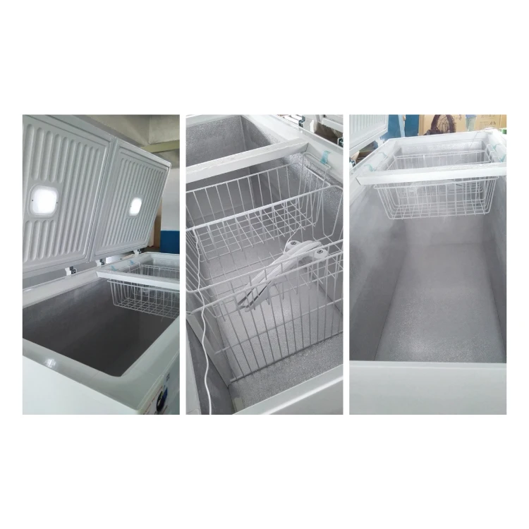 Home use 525L solar refrigerator deep fridge freezer and refrigerator