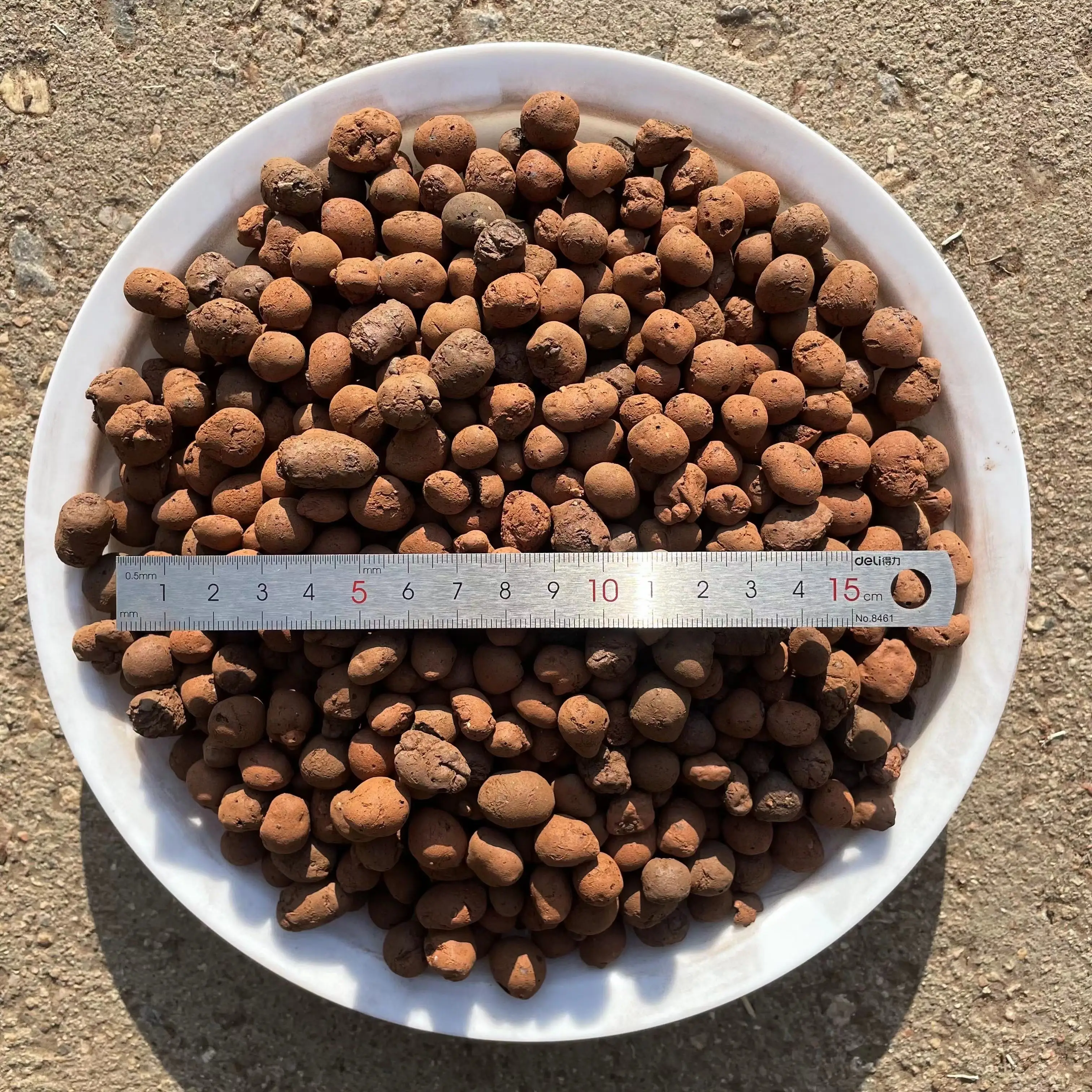 Hot sale  expanded clay pellets clay balls for plants aggregate pebbles ceramsite sand price