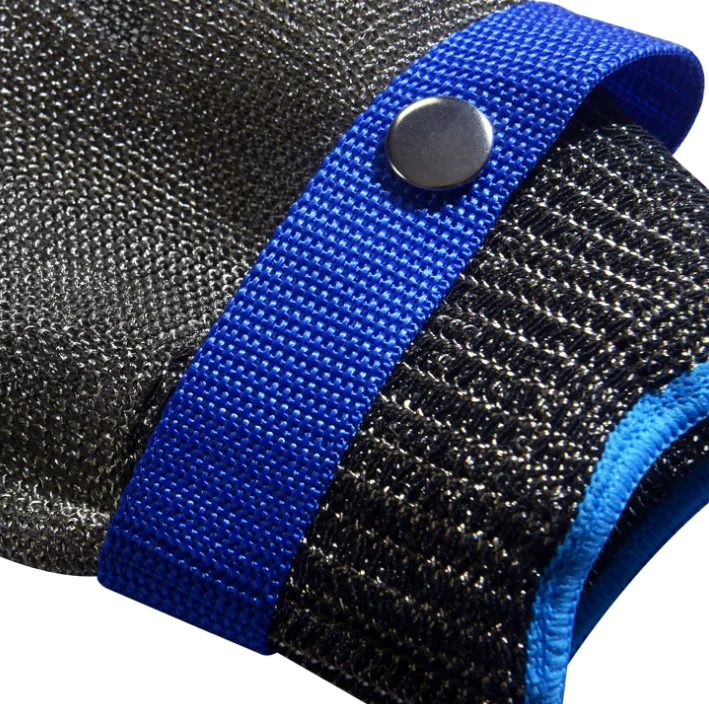 Food Grade Level 5 Hand Protection Safety cut resistant stainless kitchen butcher knife stainless steel ring gloves